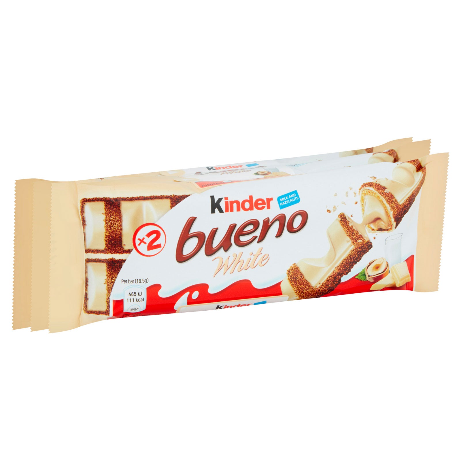 Kinder Bueno White 3 x Twin Bars 39g | High Quality Chocolate & Sweets Online - Product Image Kinder Bueno White 3 x Twin Bars 39g | High Quality Chocolate & Sweets Online - Product Image
